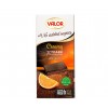 Tablette de Chocolat Noir Mousse d'Orange 70% Cacao Sans Sucre avec Édulcorant pour diabétique V