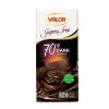 Tablette Chocolat Noir 70% Sans Sucre avec Édulcorant ajouté  V