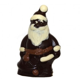 Père Noël en chocolat noir sans sucre pour diabétiques 120g - R