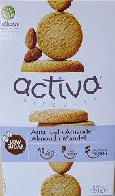 Biscuits aux amandes sans sucre pour diabétiques 110g B